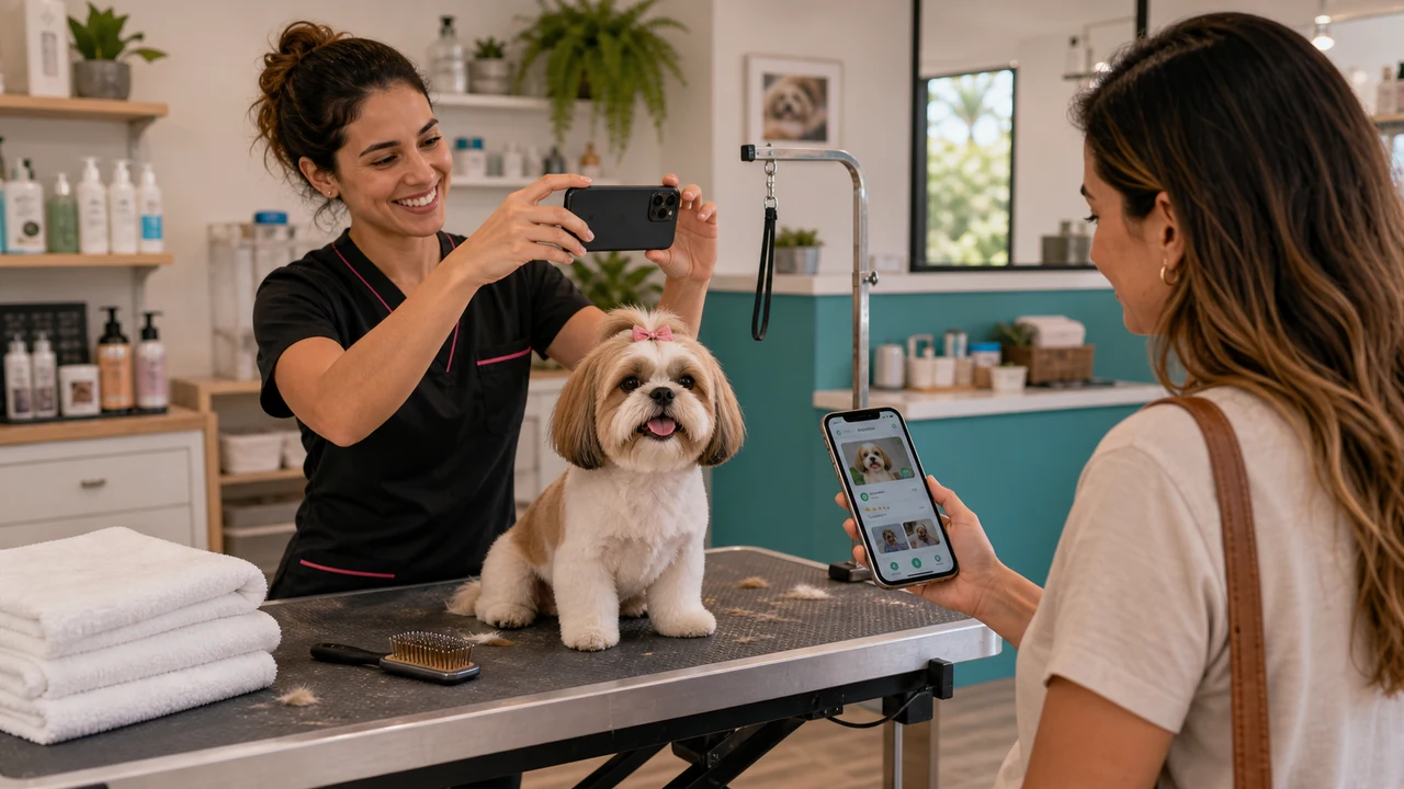 Perfil de pet shop em Itapoá com banho, tosa, veterinária, avaliações e agendamento